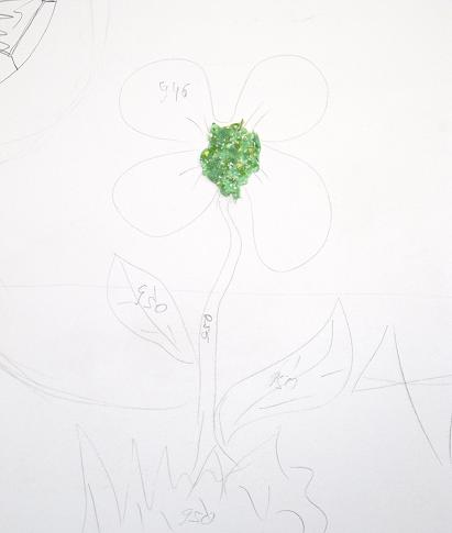 Рисунки с помощью жидких обоев