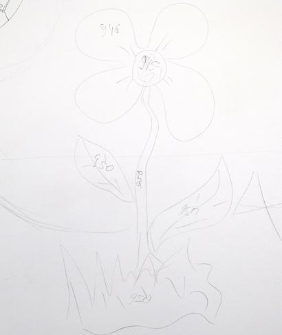 Рисунки с помощью жидких обоев