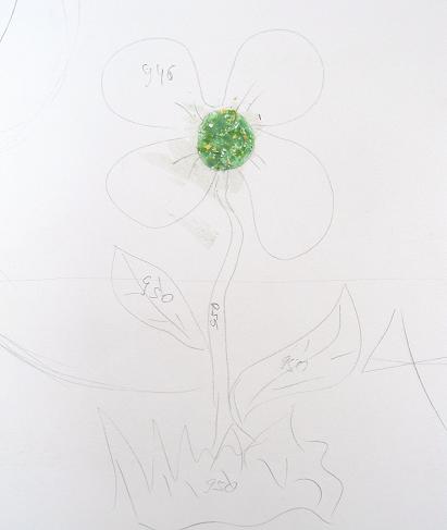 Рисунки с помощью жидких обоев